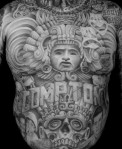 Front part of full Chicano body suit